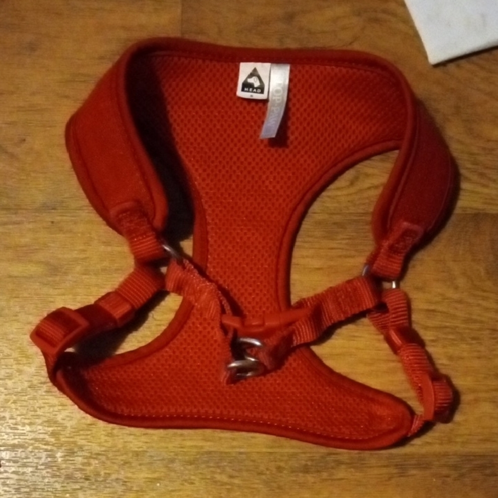 Top Paw Vibrant Red Mesh Dog Harness